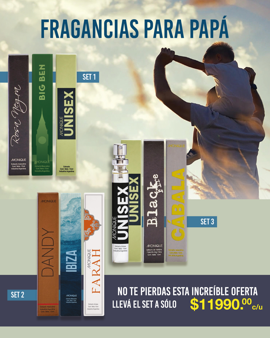 Oferta extractos masculinos