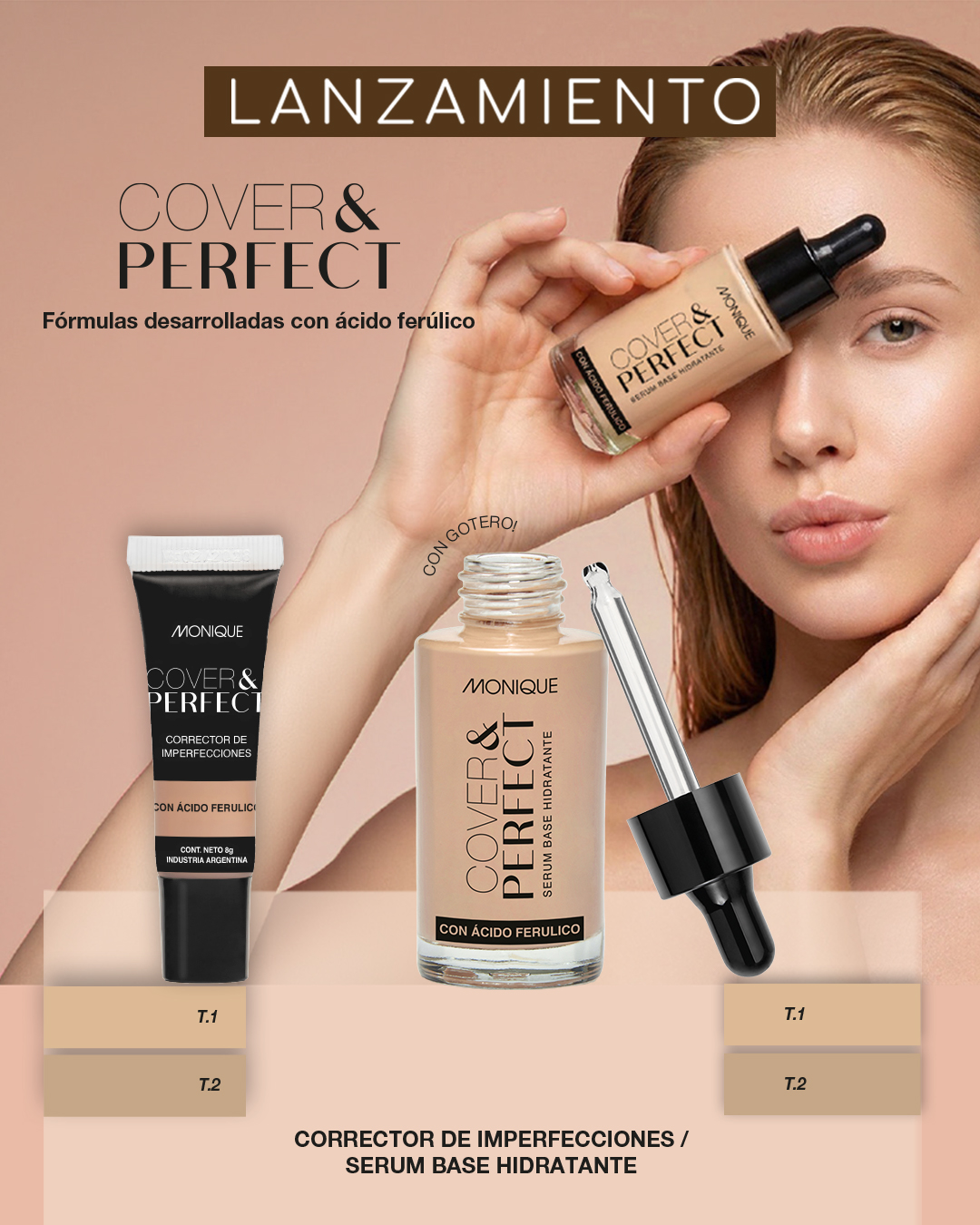 Cover maquillaje + Cover corrector