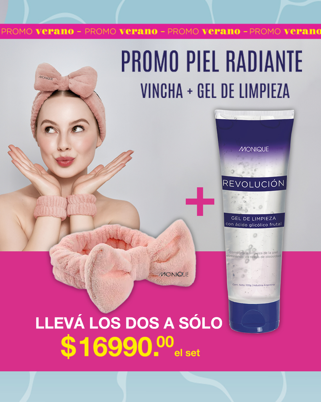 Gel de limpieza + vincha